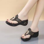 Tongs d'été pour femme - Strass antidérapants – Image 5